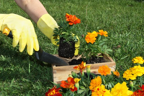 Local gardener working on a garden in Leeming